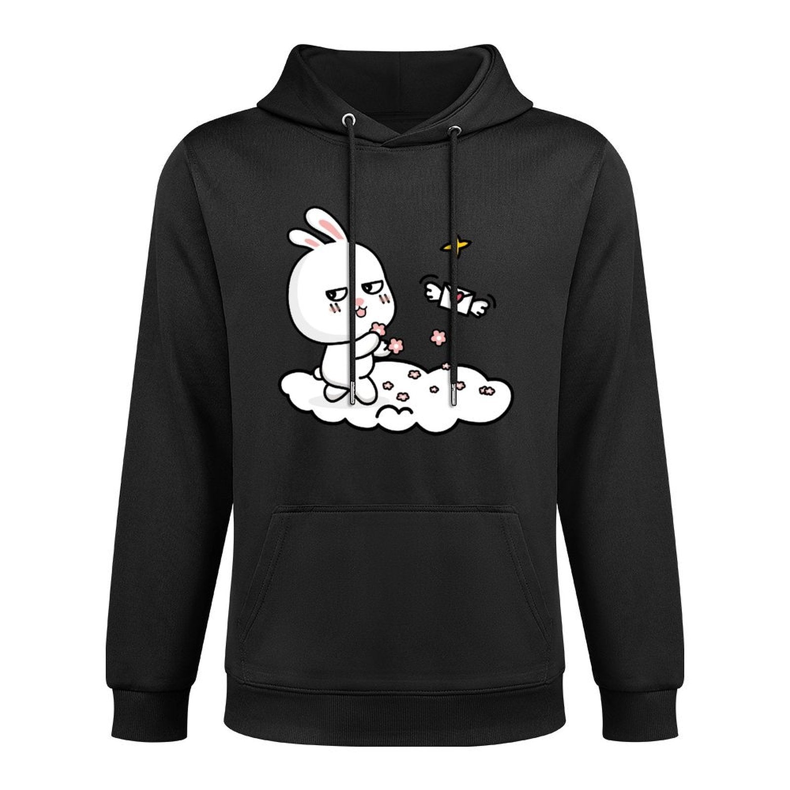 Basic Smooth Front Graphic Hoodies